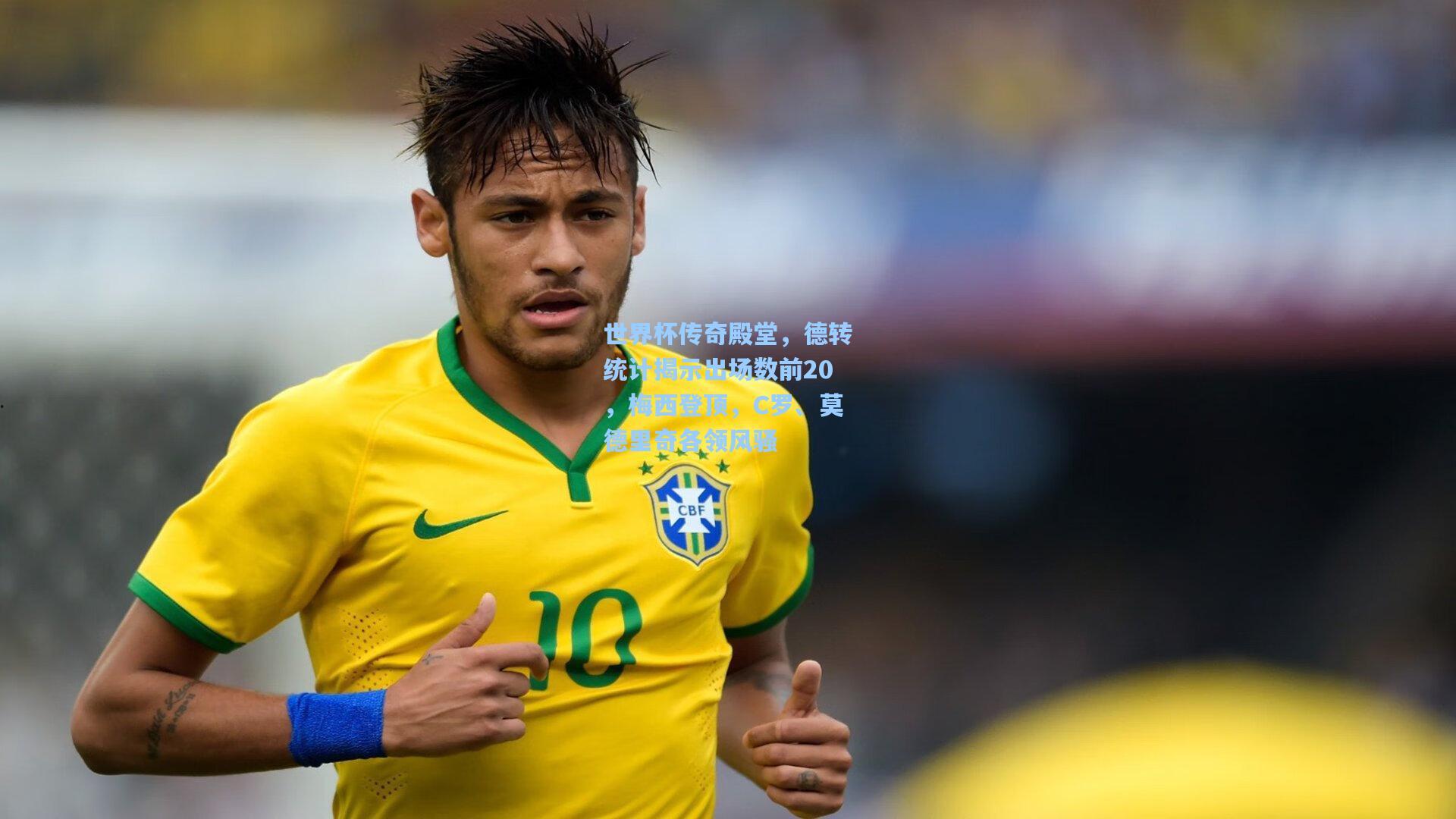 世界杯传奇殿堂，德转统计揭示出场数前20，梅西登顶，C罗、莫德里奇各领风骚